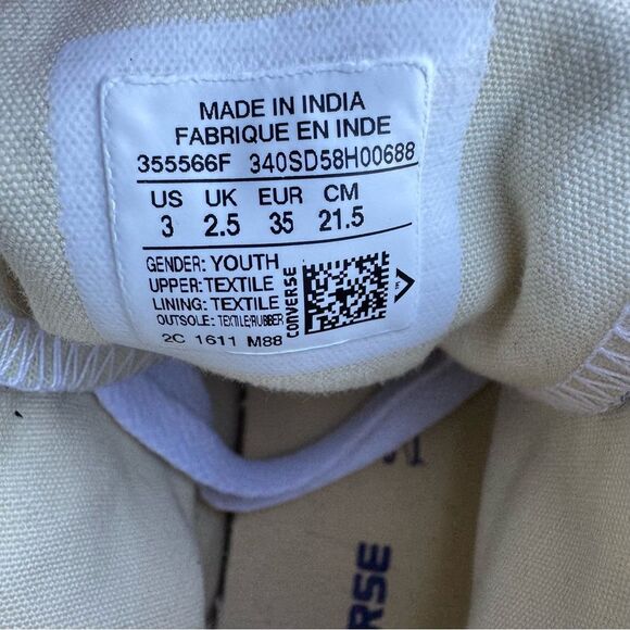 Converse Blue All Star Chuck Taylor High Tops Size Youth Size 3 - Picture 6 of 10